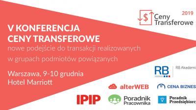Konferencja Ceny Transferowe - Warszawa 9-10.10.2019