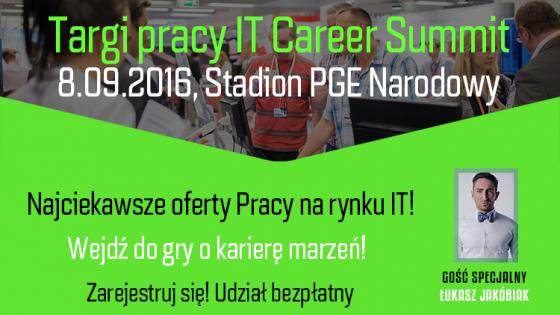 IT Career Summit 2016 w Warszawie.
